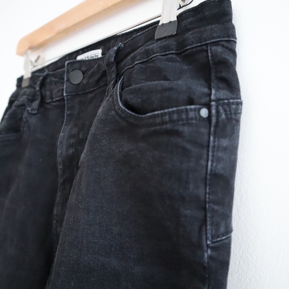 Washed Out High Rise Skinny Jeans - Black, S - Picture 3 of 4